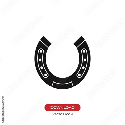 Horseshoe vector icon