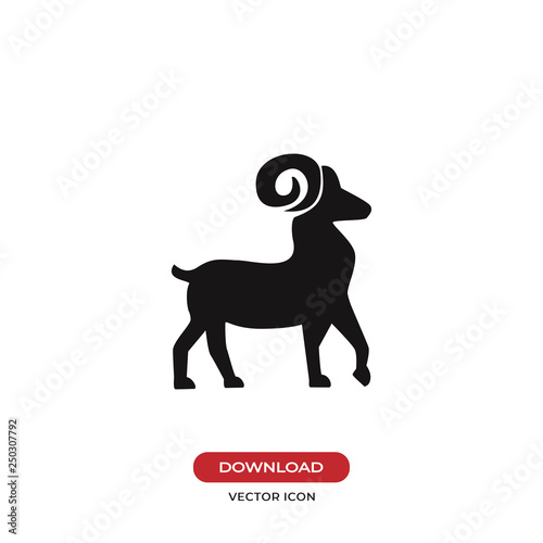 Goat vector icon