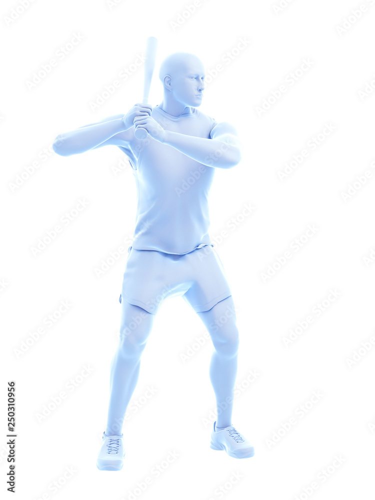 3d rendered medically accurate illustration of a baseball player 3d rendered medically accurate illustration of a baseball player