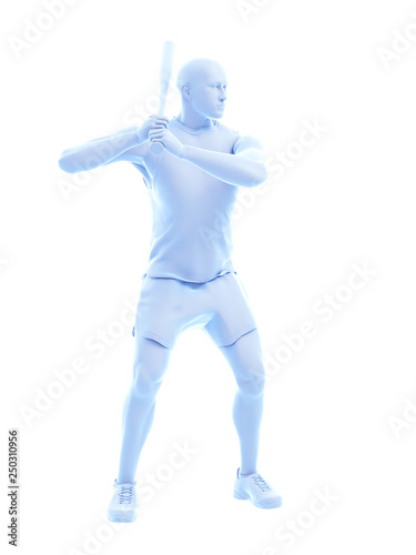 3d rendered medically accurate illustration of a baseball player