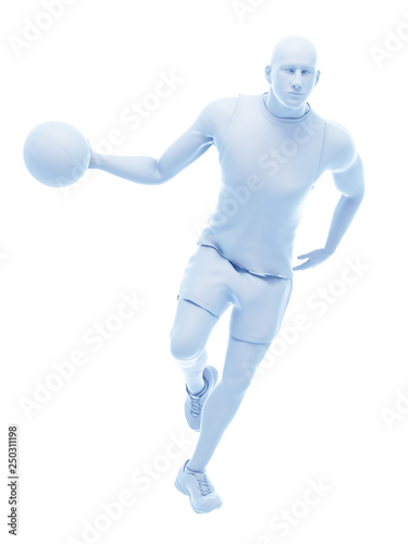 3d rendered medically accurate illustration of a basketball player