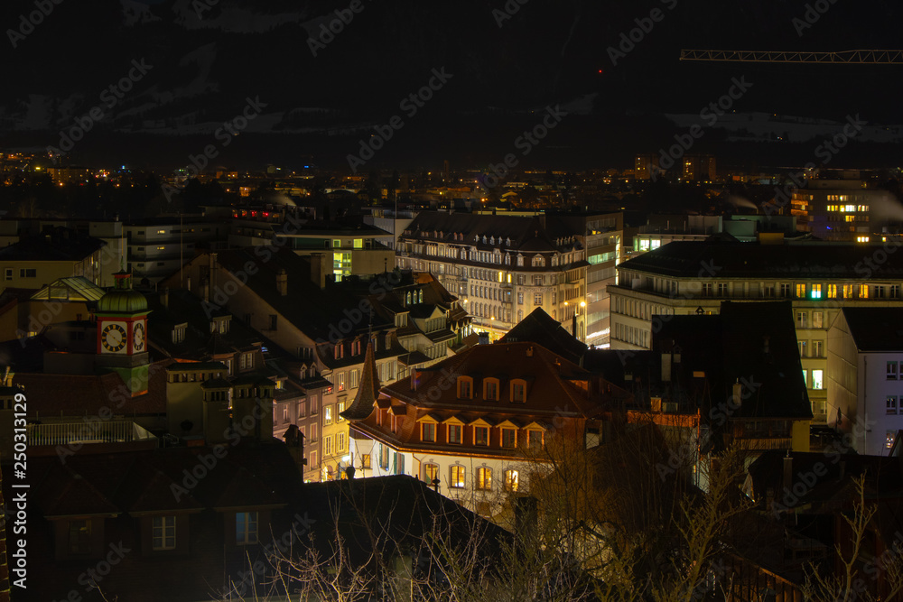 City of Thun night view