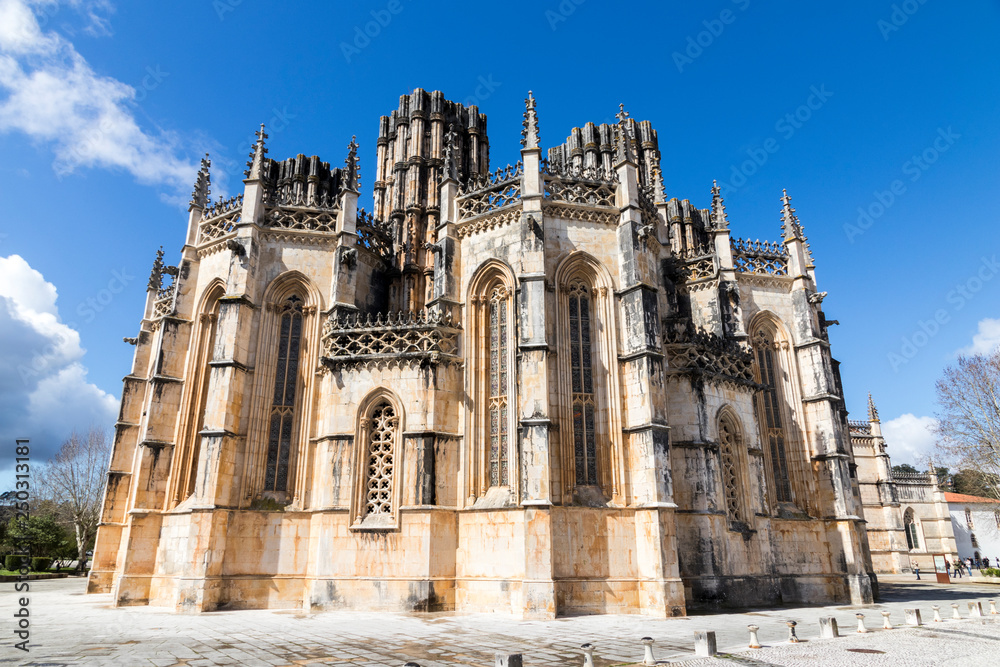 The Monastery of Santa Maria da Vitoria in Batalha, one of the most important Gothic places in Portugal. A World Heritage Site since 1983