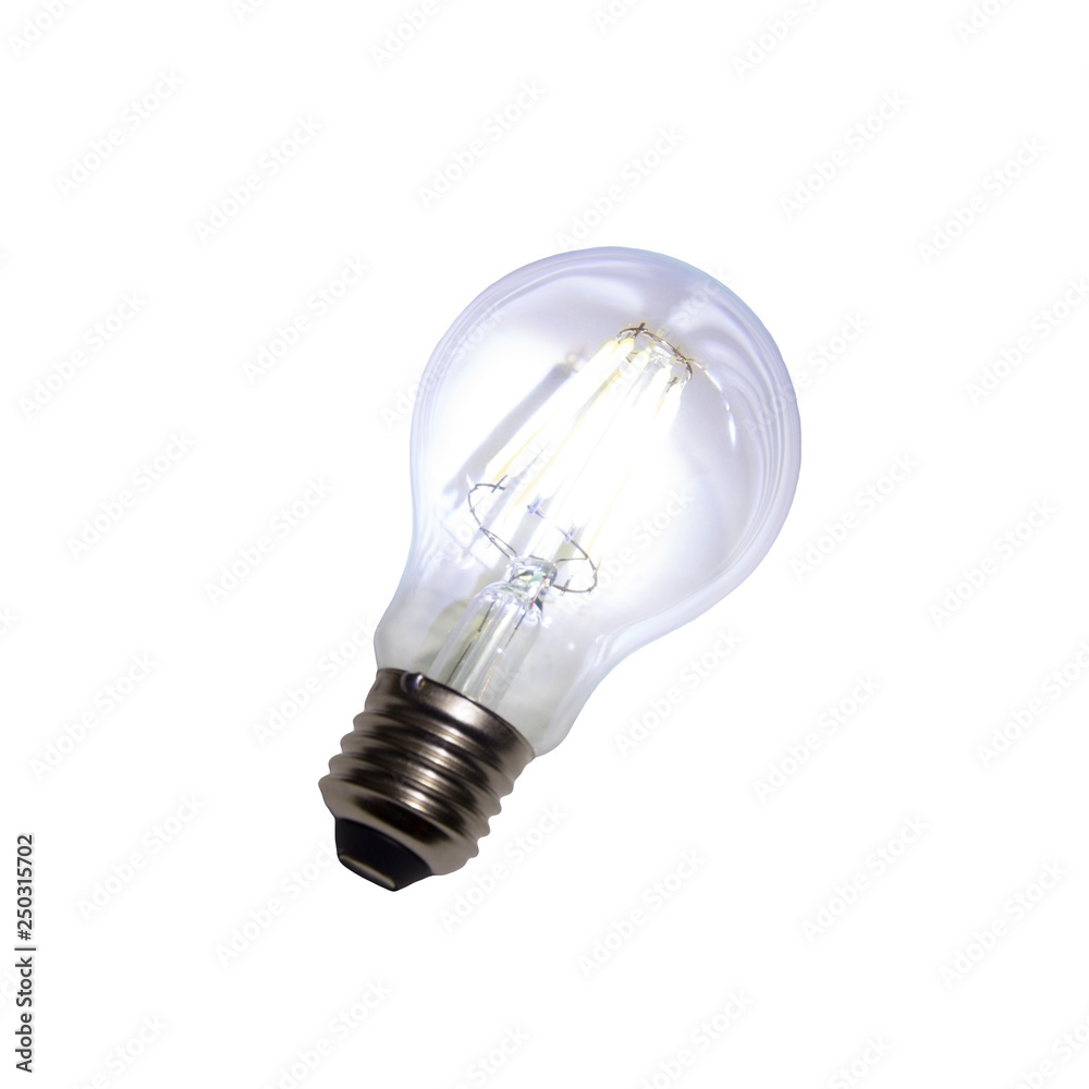Edison LED bulb on white isolated Edison LED bulb on white isolated