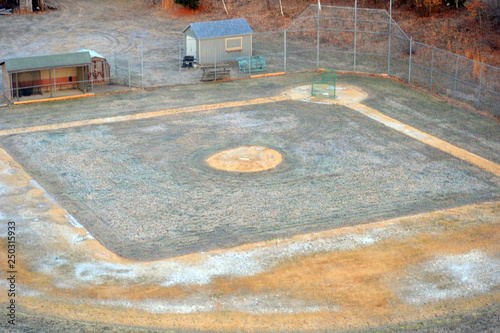 Frozen Baseball Field 