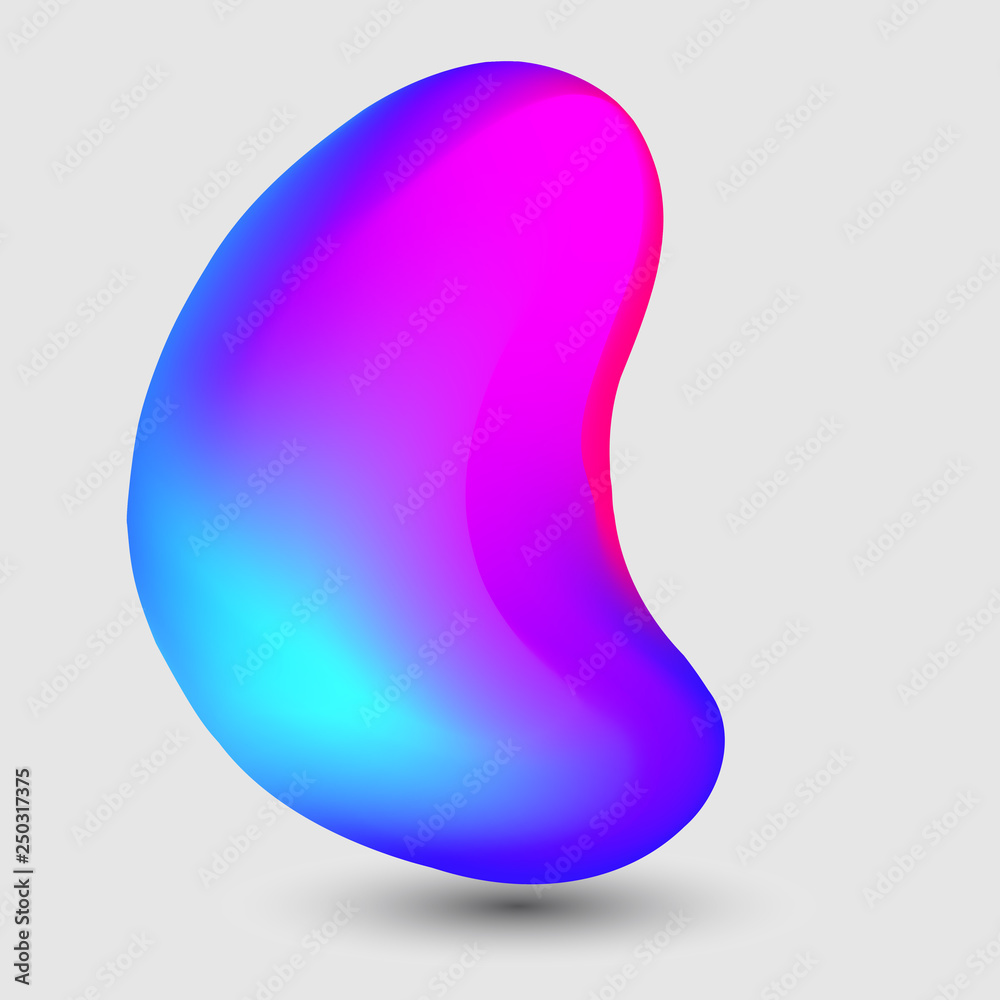 Abstract colorful gradient shape. Modern gradient element Abstract colorful gradient shape. Modern gradient element