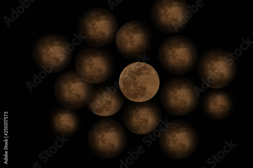 moon,brown, planet,night, black, sky, space, 