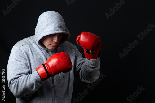 man with boxing gloves © Александр Поташев