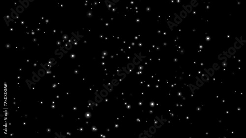 Rotating White Abstract Stars Glow Globes Cosmos Motion Background Loop 1