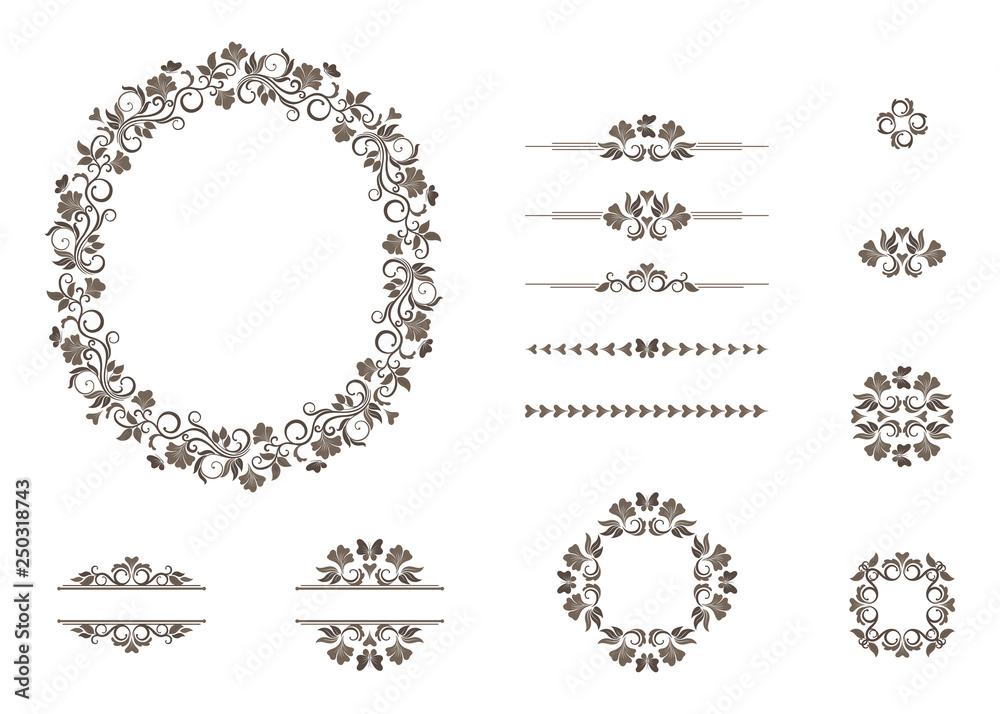 Obraz premium Vector set of graphic elements for design.