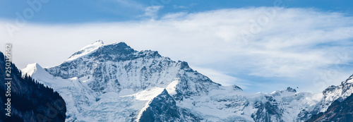 mountain jungfrau at Jungfrau region, Switzerland.