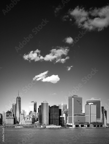 New York City Skyline  clouds