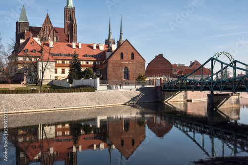 Miasto Wrocław - rzeka Odra i Ostrów Tumski