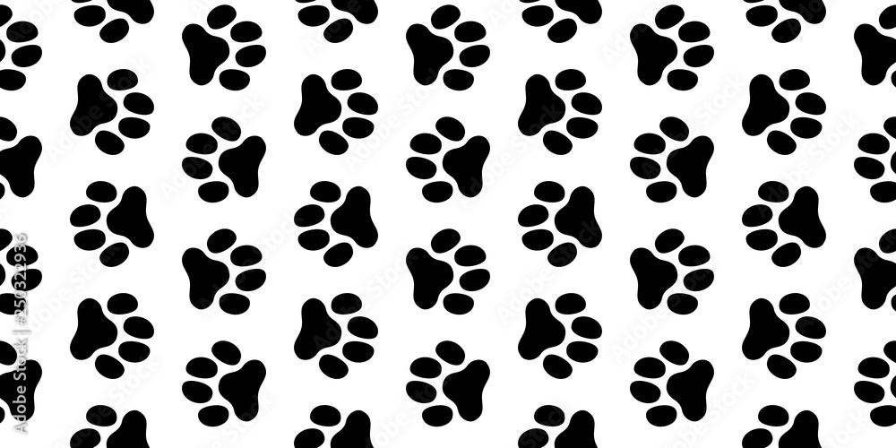 犬の足跡のパターン (Paw Prints Pattern. Vector Illustration) 犬の足跡のパターン (Paw Prints Pattern. Vector Illustration)