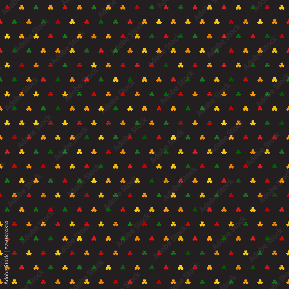 Shamrock pattern. Seamless vector