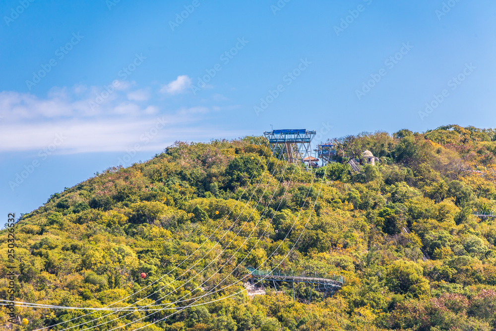 A Treetop Zip LIne in Labadee Haiti