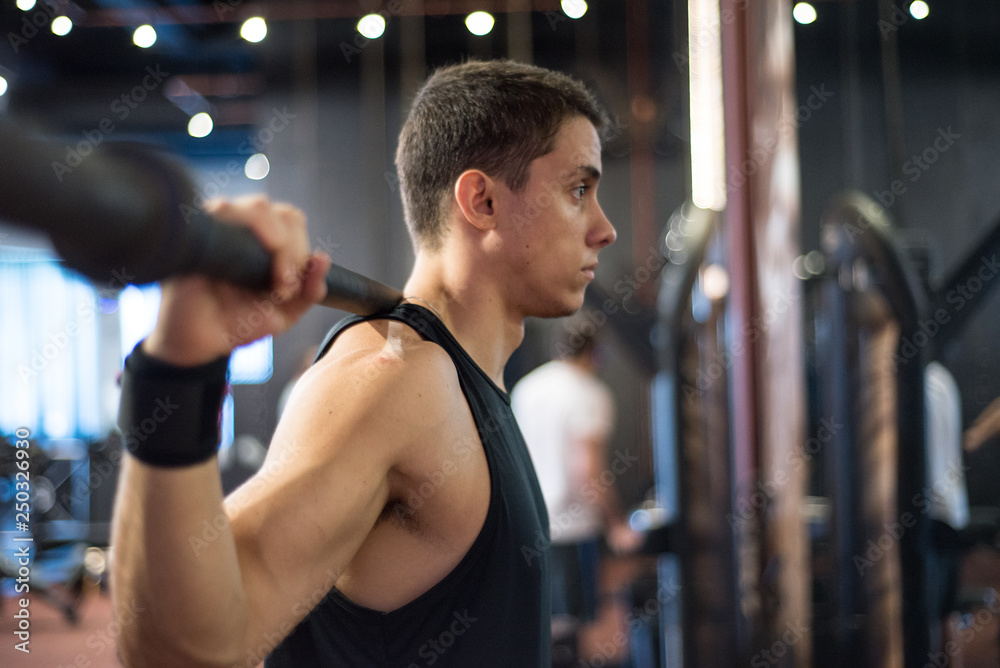 man workout gym exercises