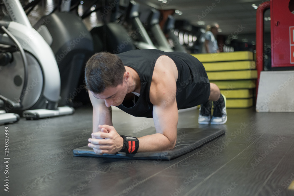 man workout gym exercises