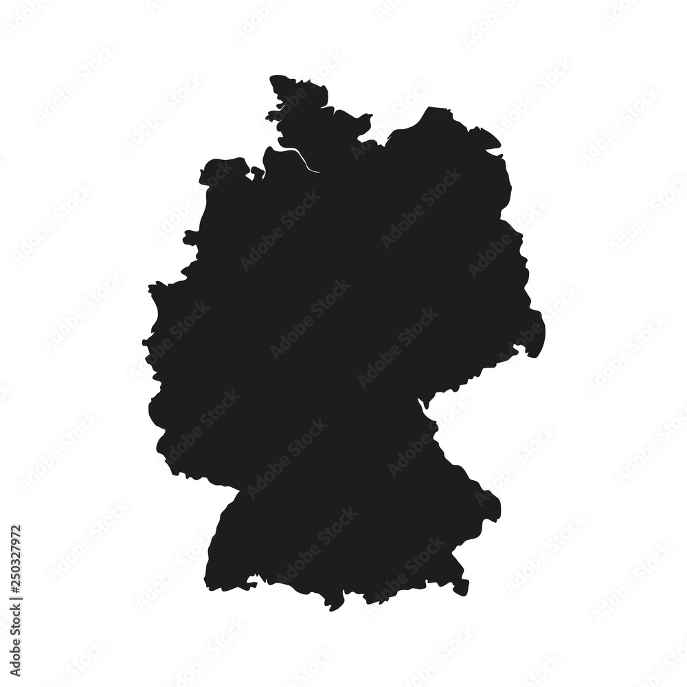 Detailed vector map - Germany