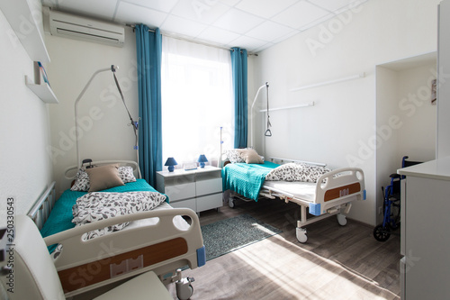 Canvas Print Interior room nursing home, furniture for people with disabilities