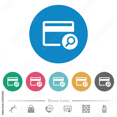 Free Download Find credit card flat round icons - GFXLoad