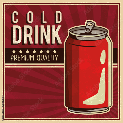vintage drink poster