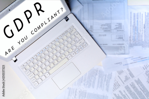 Personal data and sensitive information concept for GDPR