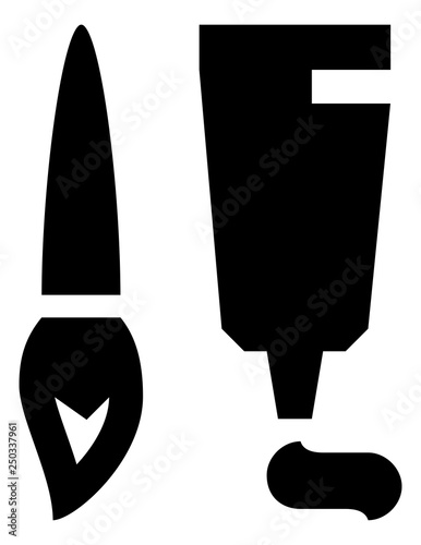 Art Supplies Paint Brush Icon