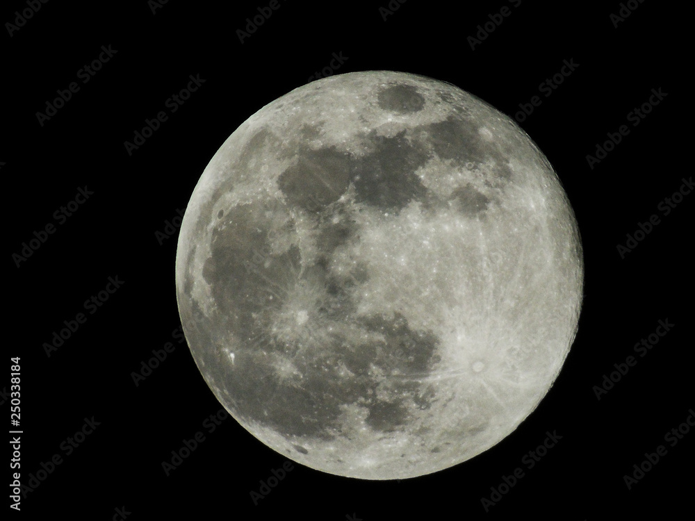 Super Moon of the day February 20, 2019. The brightest moon of the year Super Moon of the day February 20, 2019. The brightest moon of the year