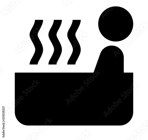 Person Sitting In Hot Tub Icon
