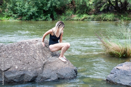 woman in water