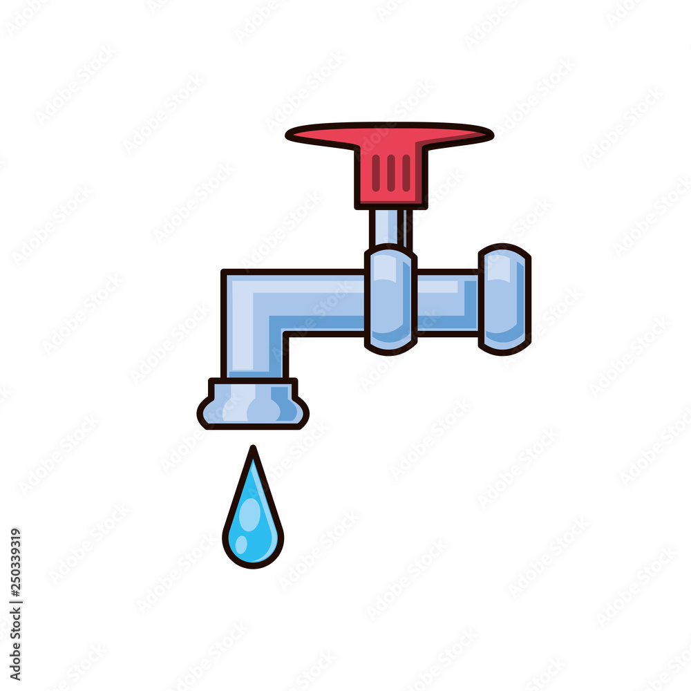 water tap isolated icon