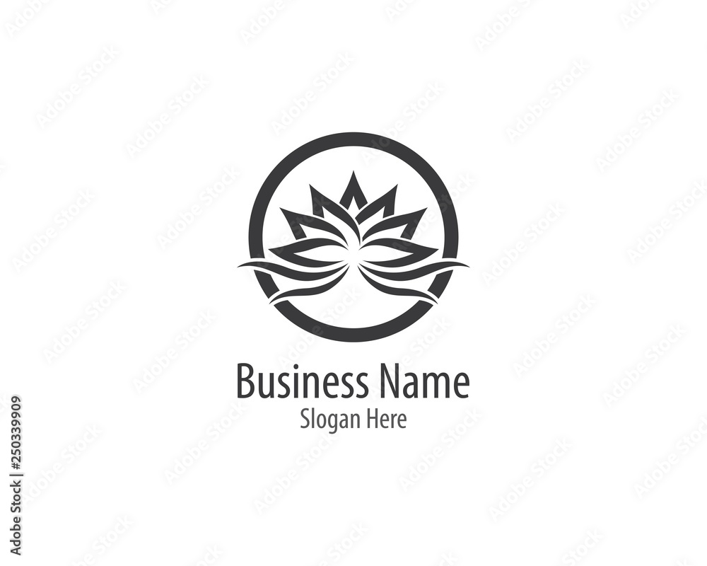 Beauty flower logo illustration Beauty flower logo illustration