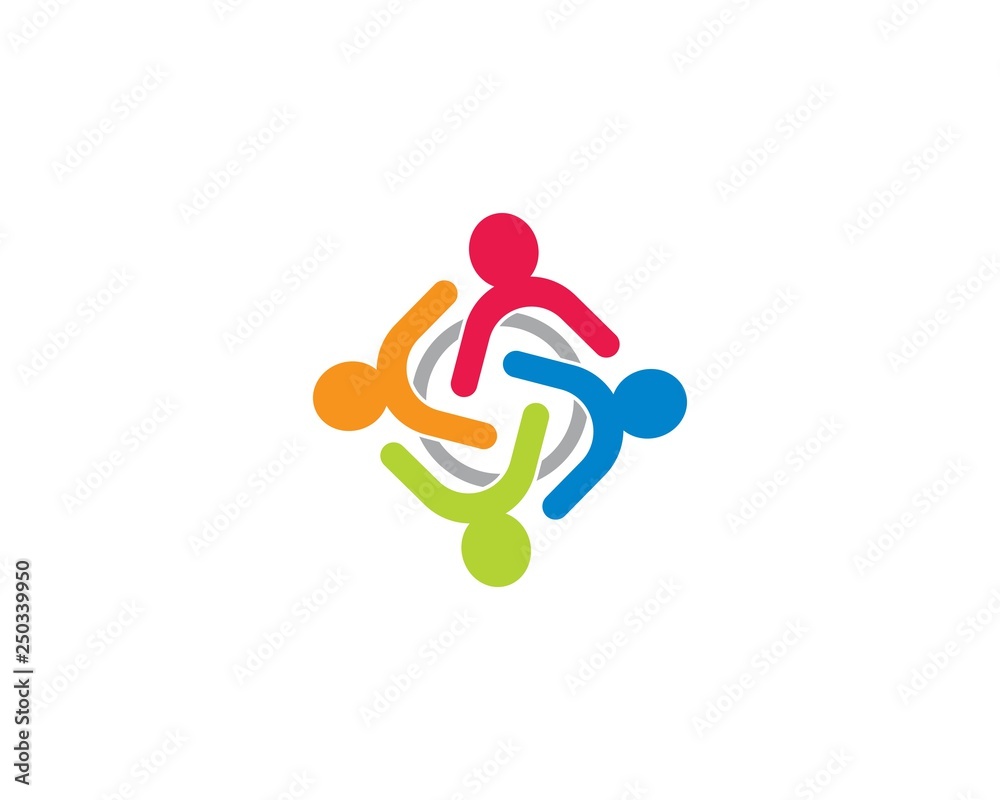 Community logo template illustration Community logo template illustration