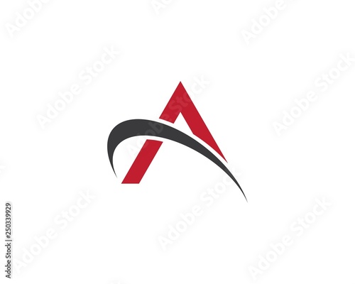 A letter logo vector icon illustration design