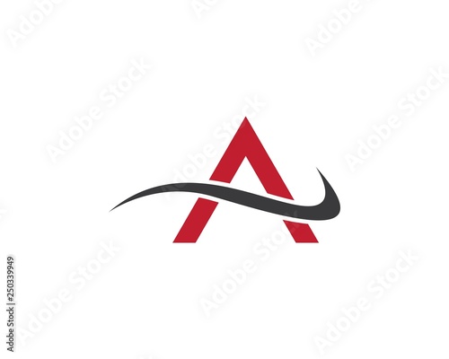 A letter logo vector icon illustration design
