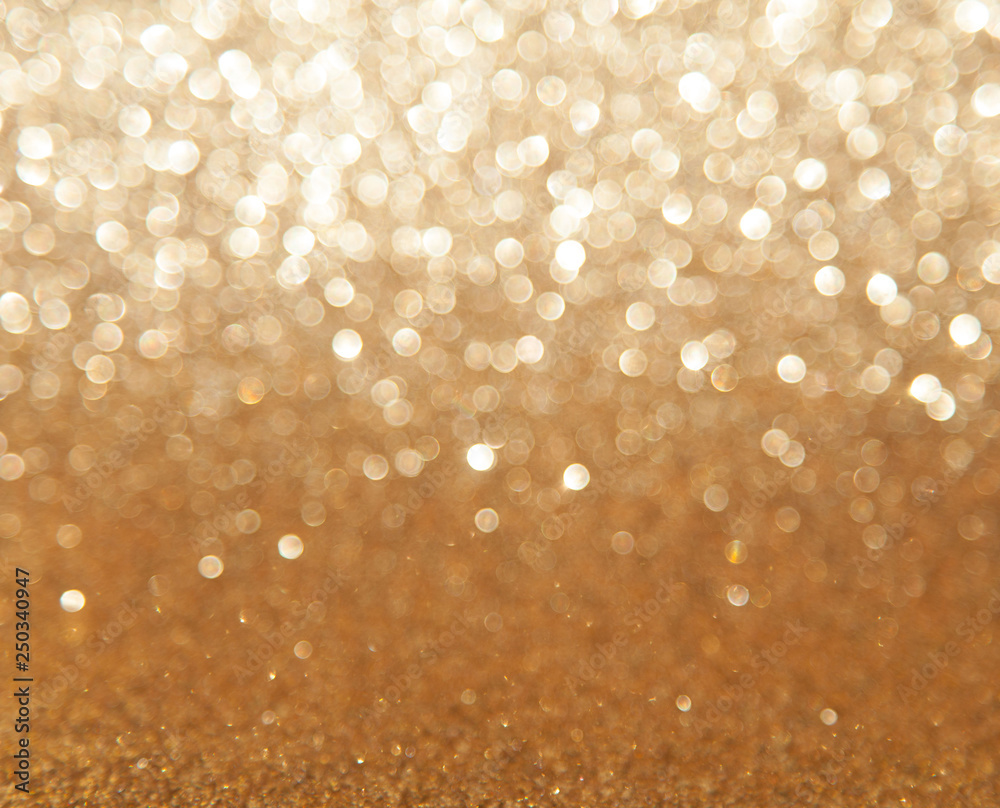 gold glitter texture abstract background. Bokeh circles for Christmas background