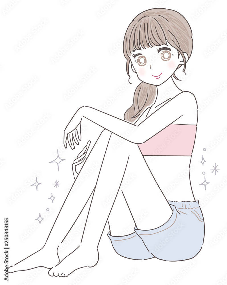 若い女性 ガーリー 全身 脱毛 エステ