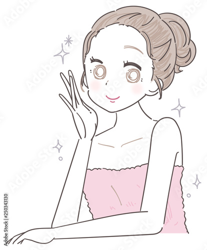 若い女性 ガーリー エステ