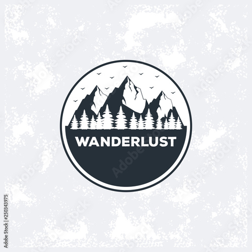 wanderlust adventure logo