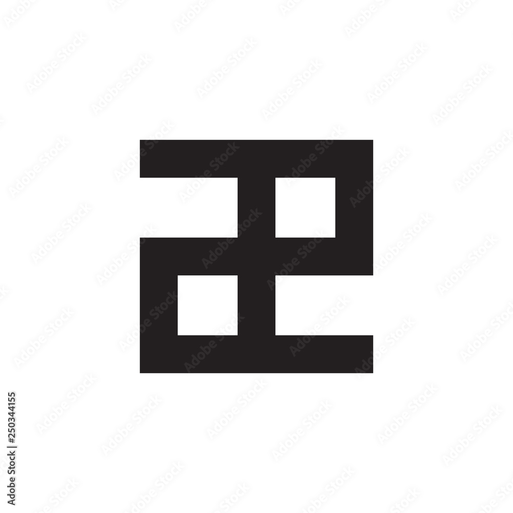 Number 22 logo letter design Number 22 logo letter design