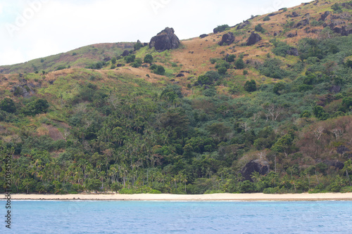 The coast of Wayasewa Island, Yasawa Islands, Fiji