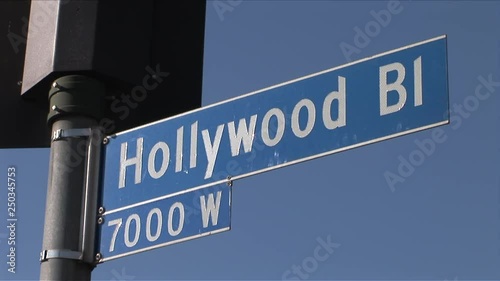 View of Hollywood BI signboard in Los Angeles United States