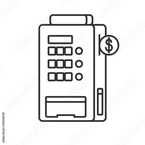 vending machine isolated icon