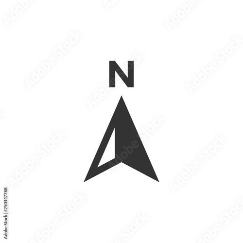 Compass icon design template vector isolated