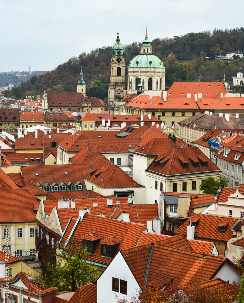Obraz premium Aerial view of Old Praha, Czech