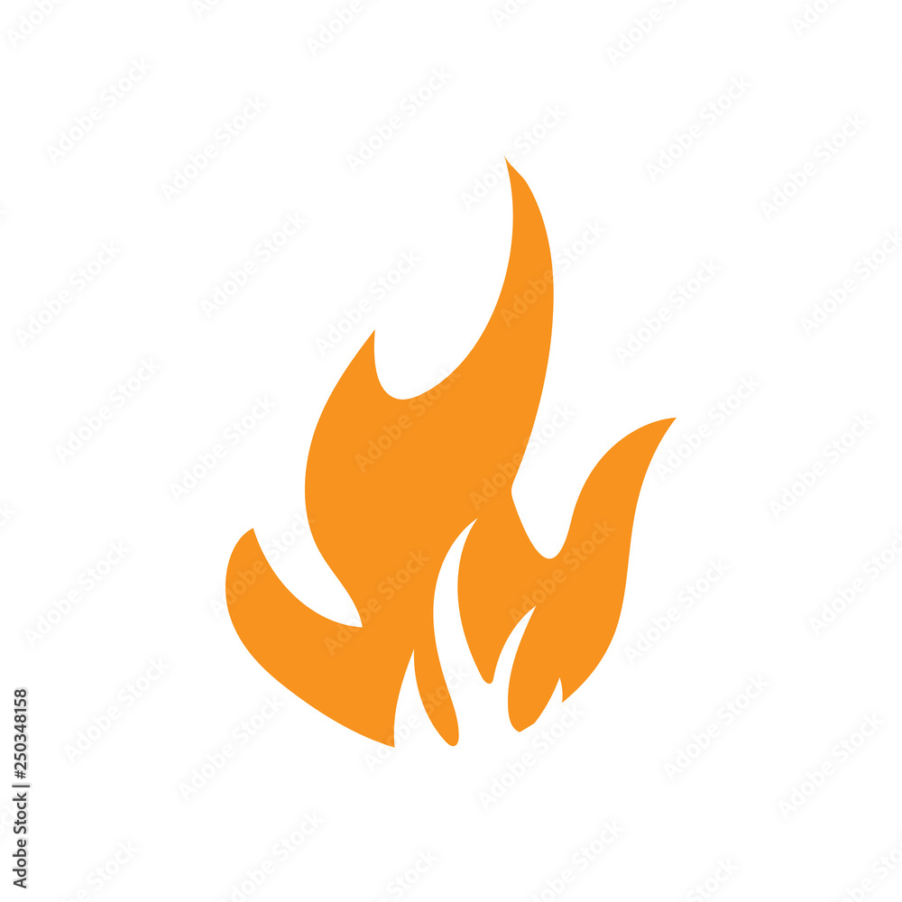 Flame icon design template vector isolated Flame icon design template vector isolated