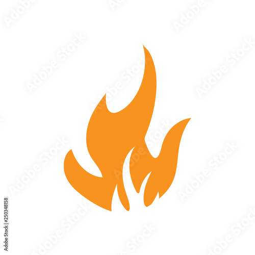 Flame icon design template vector isolated