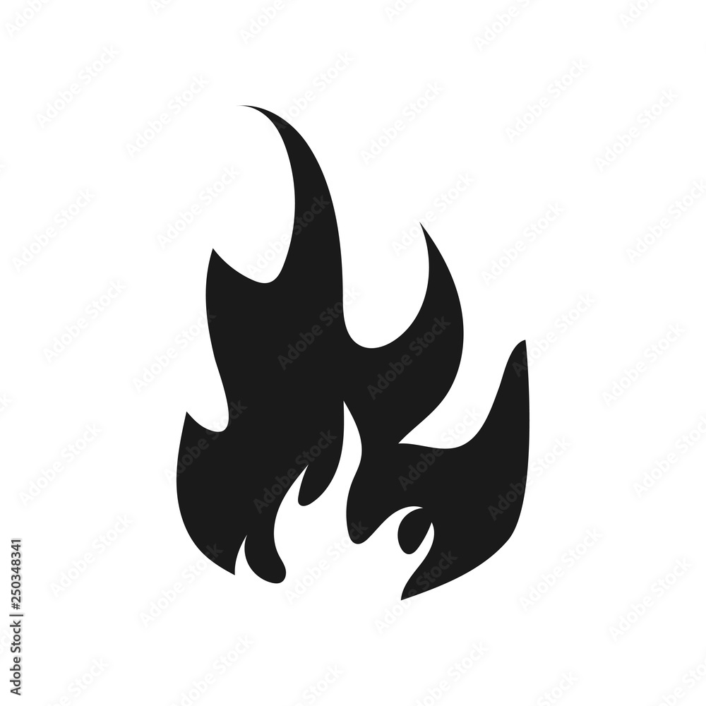 Flame icon design template vector isolated Flame icon design template vector isolated