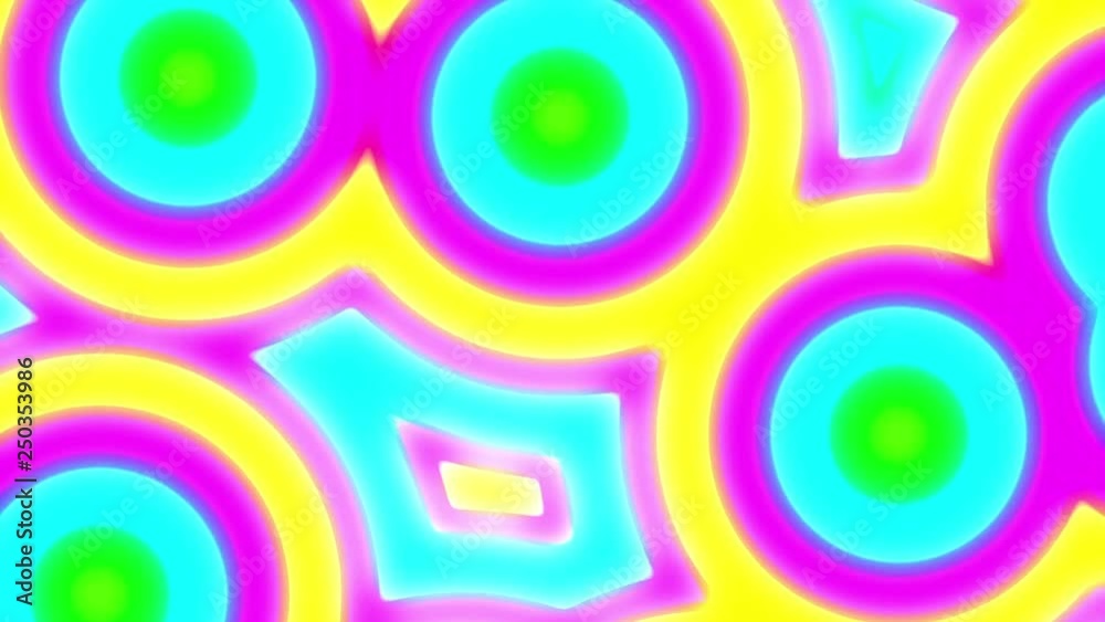 Liquid Psychedelic Colorful Bubble Cells Retro VJ Motion Background Loop Big